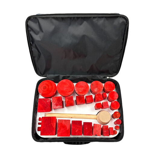 Kankeirr wooden plugging wedge emergency wooden plugging tool wooden wedge 31-piece tool kit ship plugging equipment aluminum alloy packaging box 31-piece set