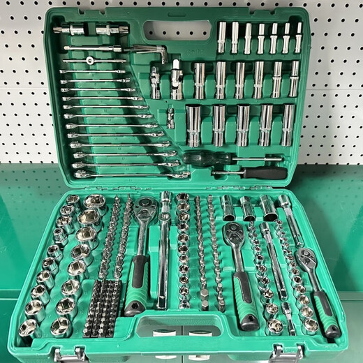 Junpo 150-piece set 72-tooth auto repair tool set car repair set socket wrench combination tool repair tool 161-piece 72-tooth repair shop used out replacement
