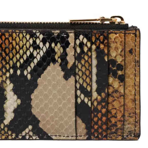Alexander McQueen CO Luxury Women's Printed Zipper Card Holder Multi One Size