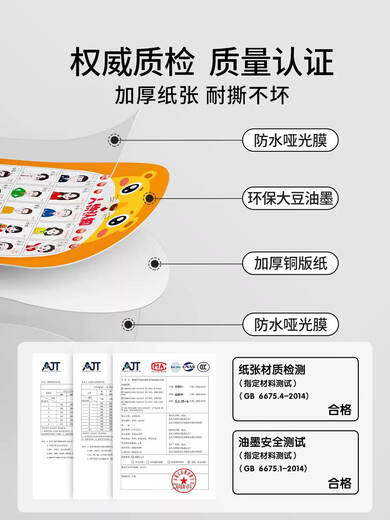 Lancaihe baby toys one-year-old baby enlightenment early education audio wall chart 0 to 1 to 3 years old children 6 months and above early education recommended 3 combinations of fruits and vegetables + animals +
