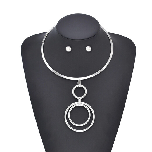 Men's antique Hanfu jewelry, ancient Dunhuang uniform style, muscular male Buddha necklace, silver bracelet armband, trendy silver thong 2.2-2.6 feet