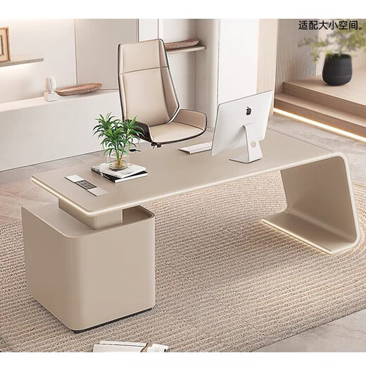 Painted light luxury boss table modern minimalist design office desk and chair living room office desk bedroom study desk 1400*600*750