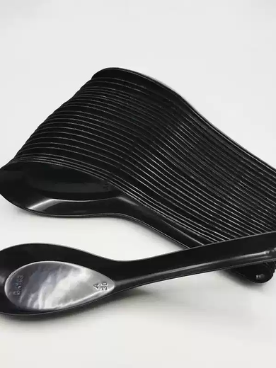 Yusenyi Disposable Spoon Plastic Takeaway Fast Food Spoon S103 Rice Spoon Commercial Transparent Yellow Small Spoon Thickened 103 Spoon 1800 Transparent