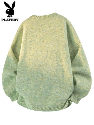 Playboy Henry Collar Sweater Men's Cardigan Sweater Autumn and Winter New Style Thickened Bottoming Sweater Men 0051 Oatmeal Gray S S