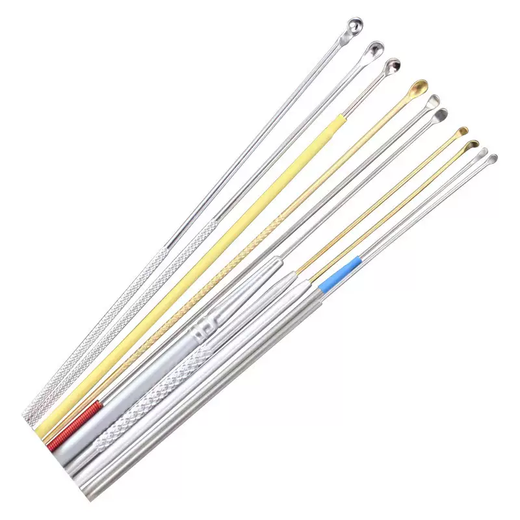 Yusenyi ultra-thin ear pick, ultra-small ear pick, professional ear pick tool, small head ear pick tool, ear pick, extra long, small, narrow, long handle, long handle