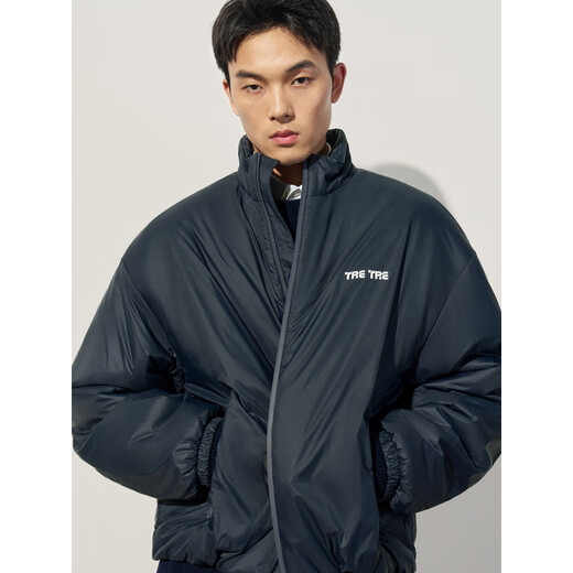 TRENDIANO2025 new autumn and winter windbreaker material cotton-feel men's quilted jacket 1SH3400310 Moss Green L