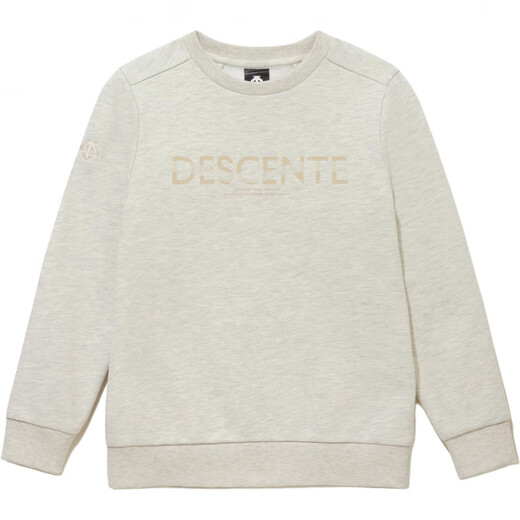 DESCENTE children's sweatshirt logo printed long sleeve gray 130