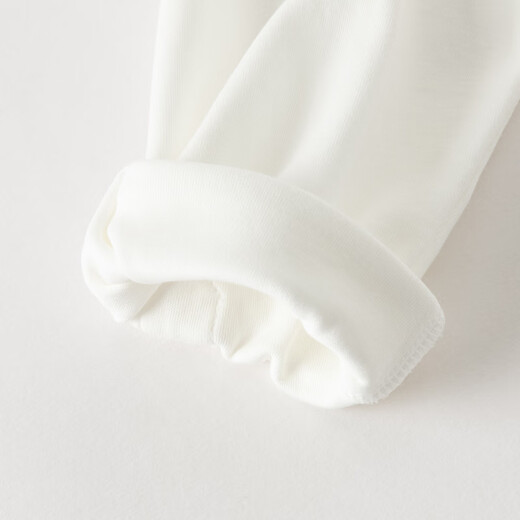 DAVE&BELLA boys' shirts pure cotton children's shirts 2026 spring new college style baby boy tops children's bottoming shirt white ready in stock 100 cm (recommended height 90-100cm)