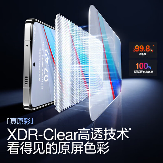 Flash magic is suitable for vivo iqoo13/12/11 tempered film Aiku neo10/9/8/pro mobile phone film flash sticker small magic box 9spro dust removal ultra-clear 11s anti-fingerprint protective film 2 pieces in seconds dust-free box* ultra-clear borderless film iqooneo9/9pro/9spro