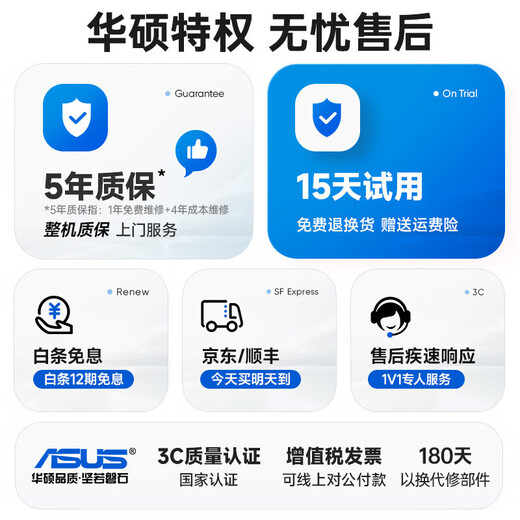 ASUS (ASUS) brand 14th generation Core i7 desktop computer host commercial office independent display government enterprise procurement design rendering subsidy home game computer complete machine 2 Core i5/1TB hard drive/ultra-clear graphics card ASUS single host + 24-inch ultra-high-definition high-brush display complete set