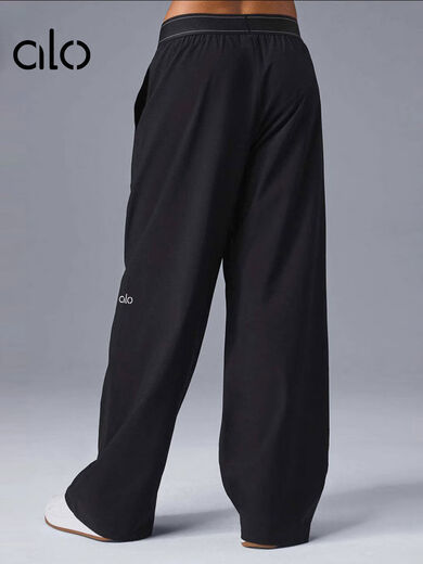 Pilates Yoga Pants Women's High Waist Loose Casual Fitness Pants Outdoor Running Sports Pants Outer Wear Blue S S