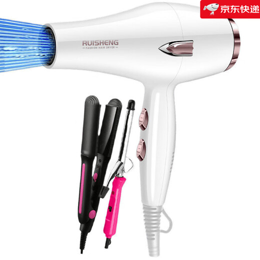 Philips (PHILPS) same German quality personal care home appliance hair dryer high power household strong air hot and cold air blue light negative ion hair dryer fashion white 35000 strong air free three plus manicure quick drying styling quality assurance