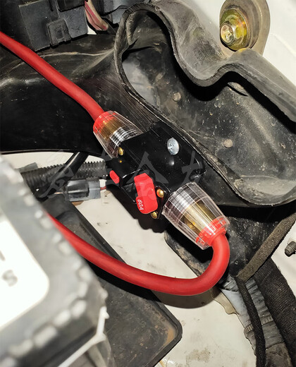 Car audio with switch fuse holder 12V current power line protection automatic recovery position circuit breaker 40A round