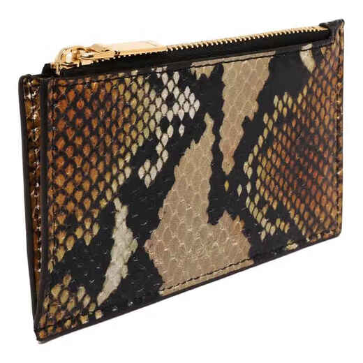 Alexander McQueen CO Luxury Women's Printed Zipper Card Holder Multi One Size