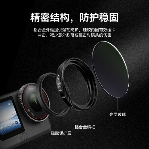TELESIN (Taixun) adapts to DJI action6 filter ND light filter CPL polarizer Schott lens CPL+ND8/16/32 set