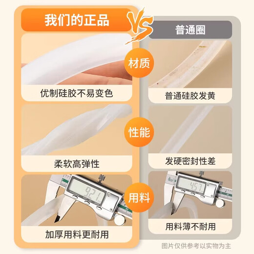 Tamshi aluminum alloy pressure cooker sealing ring silicone ring pressure cooker accessories leather ring suitable for red double favorite wife Wanbao Samsung pressure cooker sealing ring -26cm