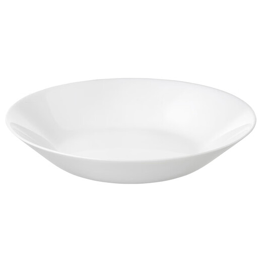 IKEA (IKEA) OFTAST heat-resistant dinner plate, dish, dish, Western-style plate, bone dish, home set tableware, white deep plate 20cm