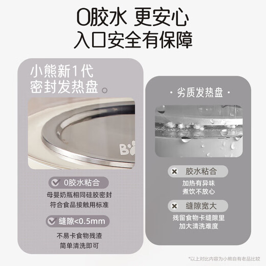 Bear Mini Health Pot Health Pot Tea Kettle Tea Maker Electric Kettle Thickened Glass Kettle Office Portable Constant Temperature Water Boiling YSH-D08T8 0.8L Hot Selling New Product