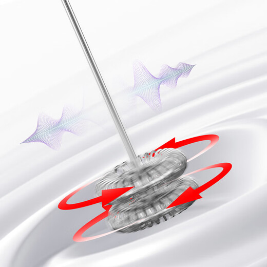 圆乐（circle joy）电动打奶泡器牛奶鸡蛋咖啡打泡器充电式迷你烘焙搅拌棒器支架收纳