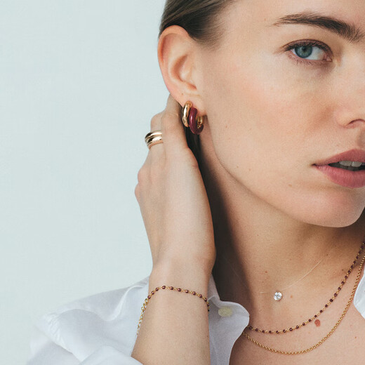 AGATHA/Aijiasha French Rio enamel earrings for women, birthday gifts for girlfriends and best friends, high-end earrings