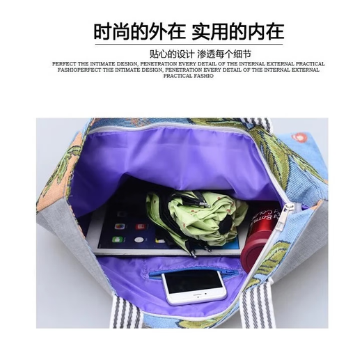 Fashionable Casual Canvas Bag Women's Fashion Shoulder Bag Work Tote Bag Handbag Canvas Bag Cartoon Bag Mickey Mouse Large Bag