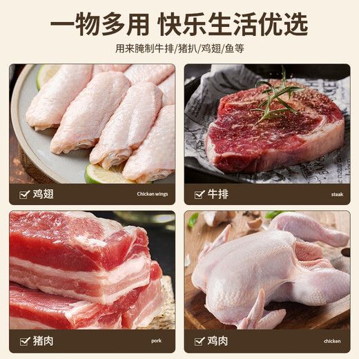 Yao Chu Fat Dong came to the supermarket to buy the same type of meat loosening hammer and meat loosening needle, stainless steel nail, pig skin, beef and steak cutting tool, 1 pack, thickened black - stainless steel 24-pin meat loosening needle