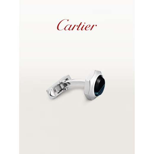 Cartier (Cartier) Santos de Cartier series sterling silver palladium plated cufflinks spinel