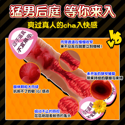 Simulated dildo men's airplane cup manual inversion gay supplies men's gay erotic masturbation T-pants store length dildo airplane cup + men's thong + gift bag