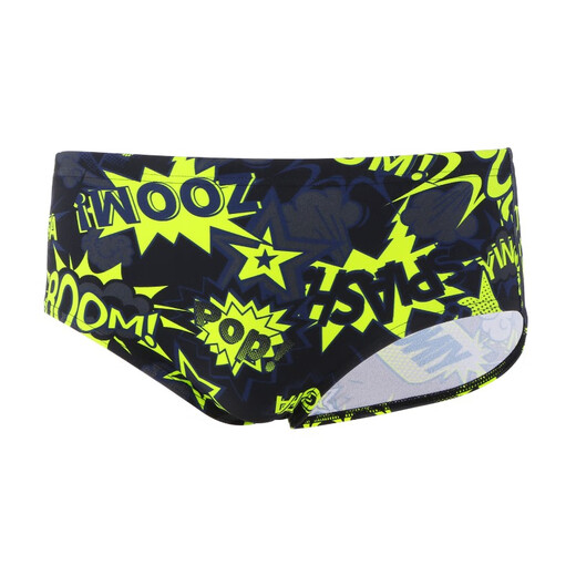 Yingfa Yingfa wettbewerbsfähige große Dreiecks-Badehose für Herren, professionelles Training, Wettkampf, schnell trocknend, kleine Boxer-Sport-Schwimmausrüstung, Schwarz/Grasgrün, XL