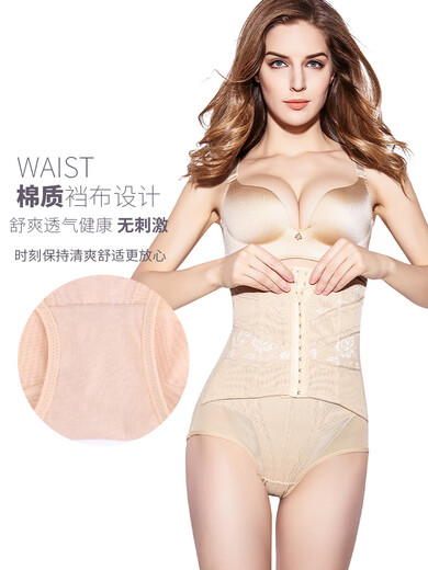 Powerful tummy control underwear for women, high waist shaping, waist shaping, postpartum body shaping, seamless tummy lift, buttocks tightening, stomach slimming, thin gray M (suitable for 80-99 Jin Jin is equal to 0.5 kg weight)