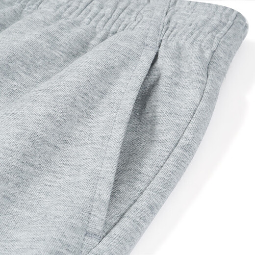 Hongxing Erke (ERKE) children's clothing, boys and girls casual pants, children's elastic knitted trousers, bright light gray 165