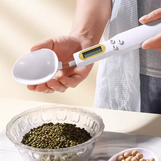 Yusen Yi Measuring Spoon Gram Weight Spoon Electronic Scale with Weighing Gram Scale Measuring Spoon Quantitative Spoon Baby Infant Milk Powder Food Supplement Rechargeable 500g (small spoon) comes with data cable The spoon head is detachable and no returns are allowed