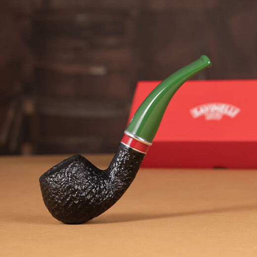 SAVINELLI Italy imported Christmas limited edition briar wood pipe men's curved pipe with filter cigarette holder father and elders gift
