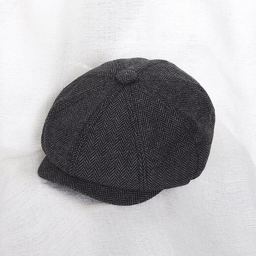 Oxygen Mo Newsboy Hat Children's Advance Hat Boy Woolen Octagonal Hat Girl Painter Baby Brown Beret Parent-Child Brown M 48 Pier Size 46-48C About 1 Year Old x Choose According to Head Circumference