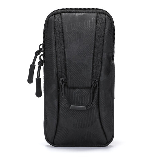 Running arm bag for men and women sports equipment mobile phone bag arm mobile phone bag arm bag fitness arm sleeve wrist bag artifact classic black