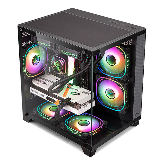 ASUS AMD Ryzen R5 5600/7500F/RX6750GRE/RTX5060TI graphics card assembly computer host gaming e-sports design complete machine DIY assembly machine configuration three R5 5600+RX6750GRE host