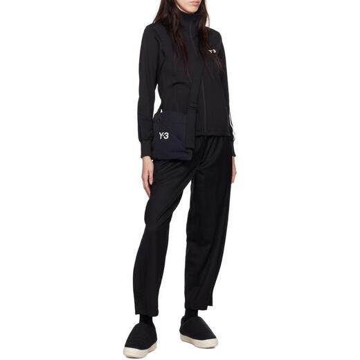 Y-3 Men's Casual Pants Breathable and Comfortable Elastic Straight Casual Daily Sports Pants Simple Black One Size | XXL