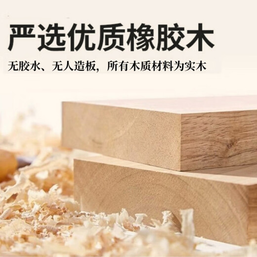 Genji Wood Language Official Direct Sales Solid Wood Dressing Table Complete Dressing Table Modern Simple Bedside Table Small 2-in-1 Dressing Table Pure Solid Wood Wood Color - 80CM Long Dressing Table + Stool The whole installation only requires the installation of feet