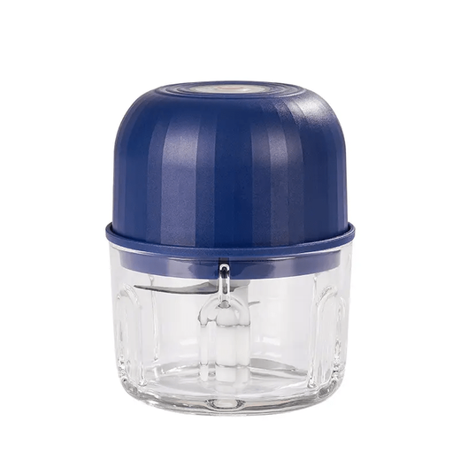 Wanzhuang electric garlic pounder TypeC rechargeable garlic grinder blue--high power 260ml