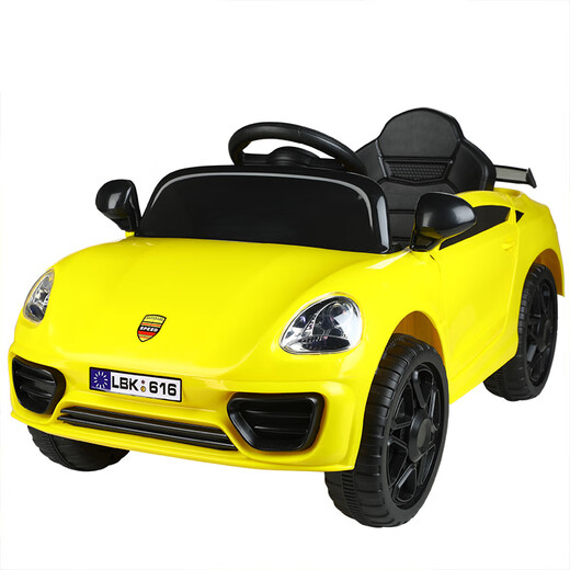 Dianmai children's electric four-wheel vehicle, toddler remote control car, baby 4-wheel toy car, child charging remote control sports car, red, ordinary model (low configuration)