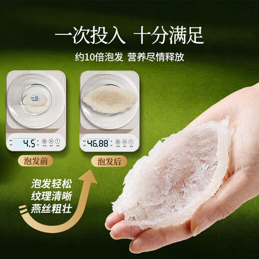 同仁堂北京同仁堂 燕窝干盏 年货礼盒【7星密盏100g】东南亚 溯源干燕窝