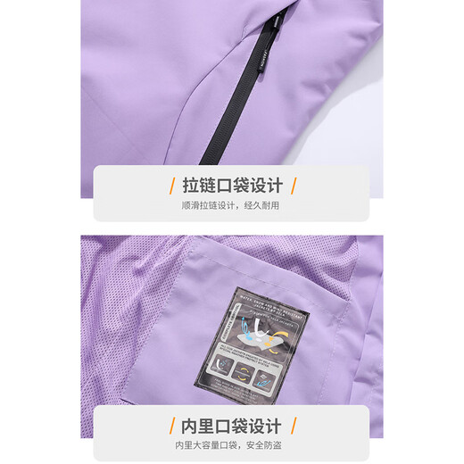 Pierre Cardin Jacket Men's Autumn and Winter Outdoor Sports Windproof Warm Mountaineering Jacket Three-in-One Black 2XL