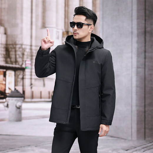 Western Camel (VANCAMEL) Haining Paike Men's Winter 2025 New Mink Liner Detachable Fox Fur Integrated Fur Jacket Vertical Pocket Black + Fox Fur Liner 2XL (135-150Jin Jin is equal to 0.5 kg)