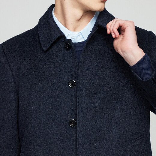 Hodo 80 wool 20 cashmere light luxury wool coat goose down lining short woolen coat warm business windbreaker