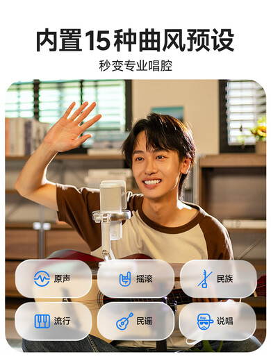 Tianmiaomiao wireless microphone for broadcasting and singing, dedicated anchor noise reduction card, mobile phone computer song wheat, Athens black cantilever bracket set