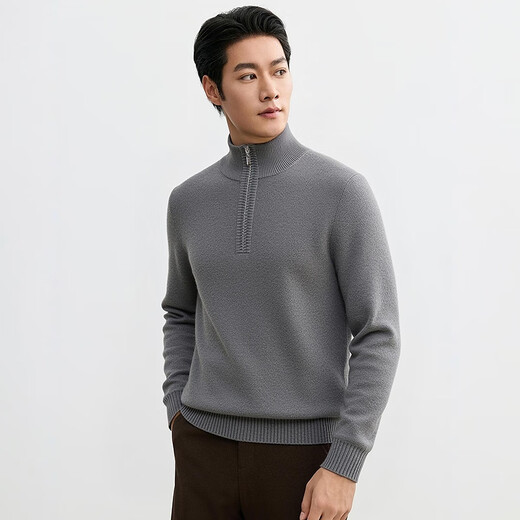 Hengyuanxiang 91.3% wool wool sweater for men in autumn and winter new style including cashmere thickened daily knitted sweater base layer sweater pen lime 2XL /185/100A