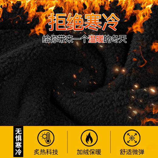 Pull-back sweatshirt men's round neck long-sleeved T-shirt men's printed velvet warm bottoming shirt men's spring, autumn and winter tops jacket men's clothing