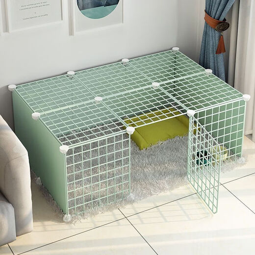 Raft core kitten cage kitten fence dog small dog rabbit indoor home isolation guardrail fence dog fence pet fence anti-jailbreak with top C type 8 pieces 70*35*35 resin paint