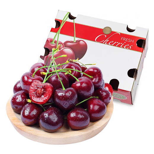 Jingyi Fresh Chilean Cherries Gift Box JD/SF Express Imported Cherry Fruit New Year's Day Gift Box 5Jin Jin equals 0.5kg (net weight) Gift Box 3J Grade 30-32mm