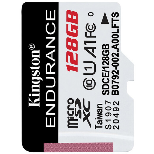 Kingston TF (Micro SD) driving recorder mobile phone monitoring special memory card home camera 360 panoramic large capacity high-speed memory card U1 C10 A1 SDCE stellar card 128G continuous recording erasable and durable